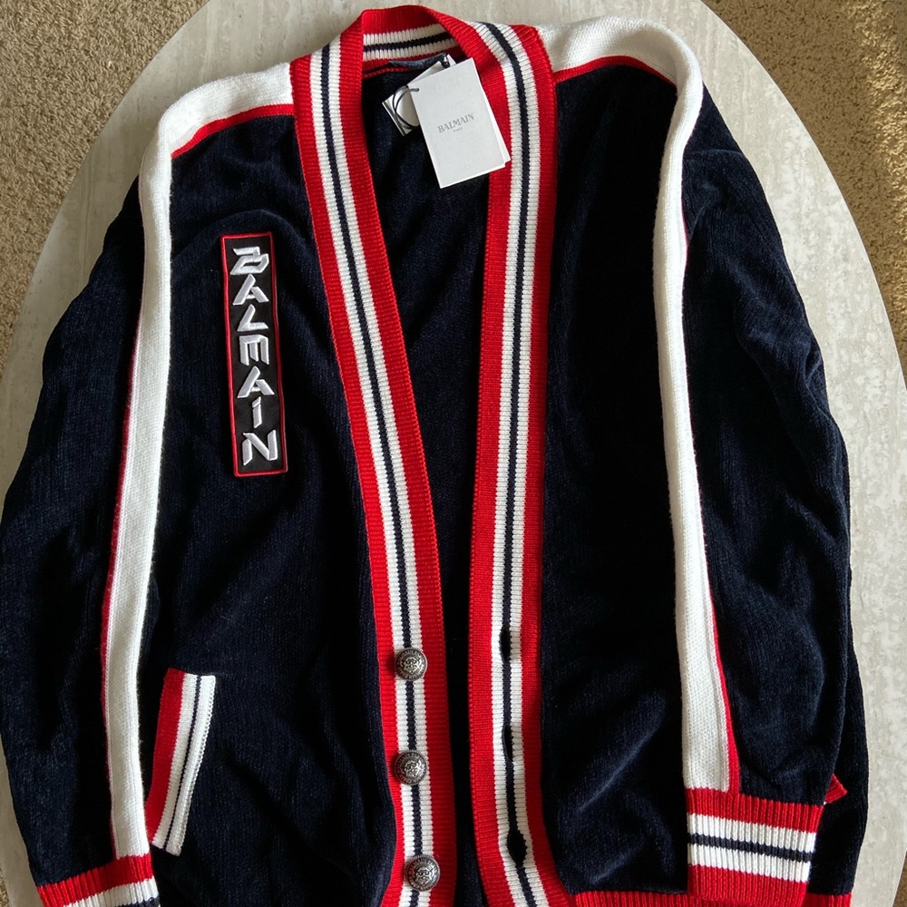 Balmain Knitted Embroidered Sweater
